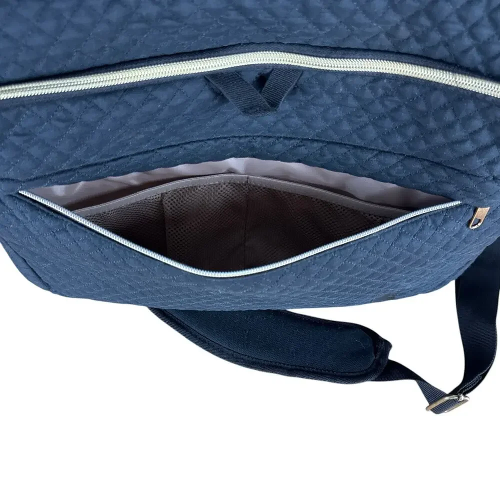BAGSMART Quilted Laptop Bag Black Gold Briefcase Messenger Commuter Office Siren